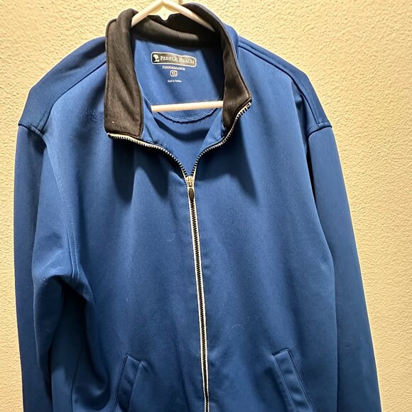 Pebble Beach Performance Jacket Mens Blue Zip Up. Size XL. - Picture 4 of 8